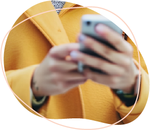 Person holding a phone